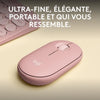 LOGITECH - Mouse senza fili - Pebble Mouse 2 M350s - Rosa - (910-007014)