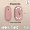LOGITECH - Mouse senza fili - Pebble Mouse 2 M350s - Rosa - (910-007014)