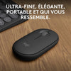 LOGITECH - Mouse wireless - Pebble Mouse 2 M350s - Grafite - (910-007015)