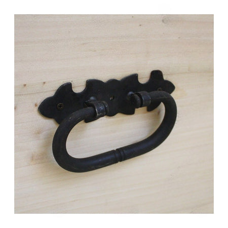 MOBILI 2G - CASSAPANCA BAULE IN LEGNO GREZZA L.80 P.45 H.50 (543)