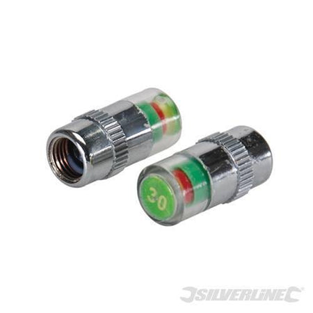 Set di copri tappi per pneumatici Silverline 2 pezzi Silverline