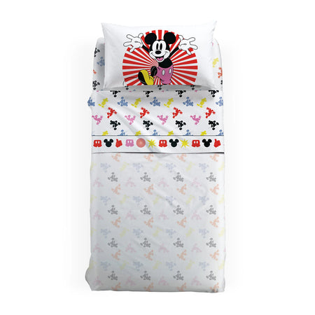 Lenzuola Mickey Fantasy ! Caleffi Completo in Cotone Singolo Disney