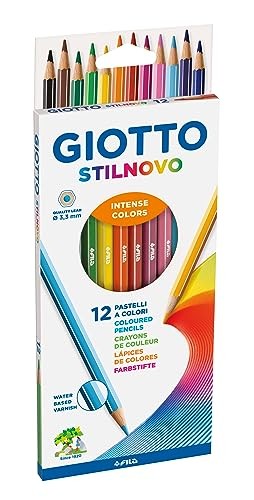 Giotto Stilnovo - Astuccio 12 Pastelli, Multicolore