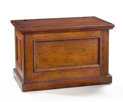 MOBILI 2G - CASSAPANCA ARTE POVERA CON RUOTE IN LEGNO GREZZA L.78 P.47 H.51 (2133)