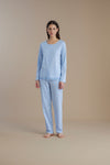 Pigiama donna manica lunga 100% cotone – Noi di notte 9106/7