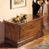 MOBILI 2G - CASSAPANCA DOPPIA APERTURA CLASSICA IN LEGNO GREZZA L.100 P.43 H.50 (716)