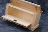 MOBILI 2G - CASSAPANCA DOPPIA APERTURA CLASSICA IN LEGNO GREZZA L.100 P.43 H.50 (716)