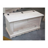 MOBILI 2G - CASSAPANCA DOPPIA APERTURA CLASSICA IN LEGNO GREZZA L.100 P.43 H.50 (716)