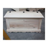 MOBILI 2G - CASSAPANCA DOPPIA APERTURA CLASSICA IN LEGNO GREZZA L.100 P.43 H.50 (716)