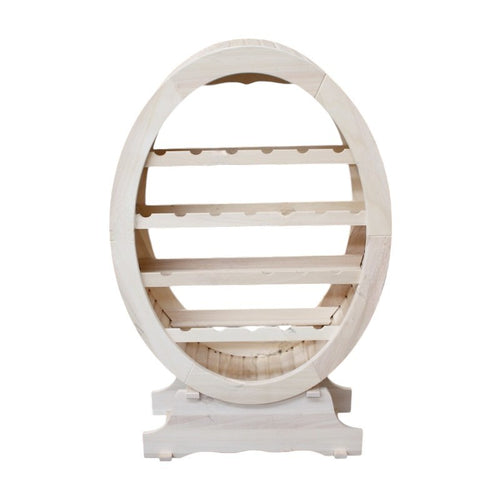 MOBILI 2G - PORTABOTTIGLIE IN LEGNO CLASSICO GREZZO L.79 P.31 H.123 (1211)