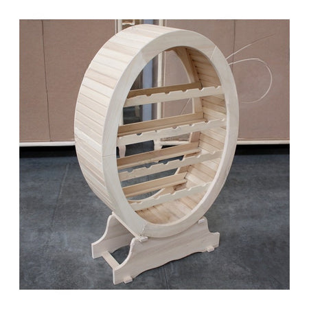 MOBILI 2G - PORTA BOTTIGLIE IN LEGNO(CONTIENE 24 BOTTIGLIE)MISURE L.79 P.31 H.123 (1211)