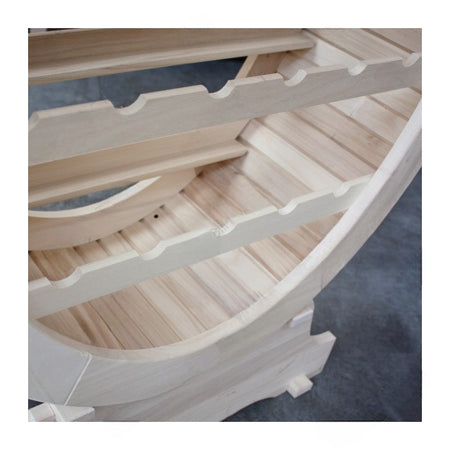 MOBILI 2G - PORTA BOTTIGLIE IN LEGNO(CONTIENE 24 BOTTIGLIE)MISURE L.79 P.31 H.123 (1211)