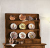MOBILI 2G - Piattaia 4 cassetti con ripiani classica legno grezzo L.121 P.24 H.102 (517)