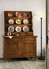 MOBILI 2G - Piattaia 4 cassetti con ripiani classica legno grezzo L.121 P.24 H.102 (517)