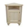 MOBILI 2G - Mobile angolare 1 porta classico legno grezzo L.51 P.51 H.97 (554)