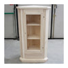MOBILI 2G - Mobile angolare vetrina 1 porta classico legno grezzo L.50 P.50 H.130 (724)