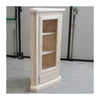 MOBILI 2G - Mobile angolare vetrina 1 porta classico legno grezzo L.50 P.50 H.130 (724)