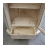 MOBILI 2G - Mobile angolare vetrina 1 porta classico legno grezzo L.50 P.50 H.130 (724)