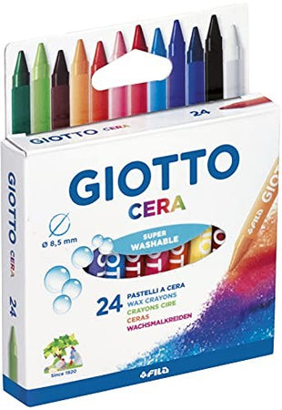 Giotto, Pastelli a Cera in Astuccio da 24 Colori