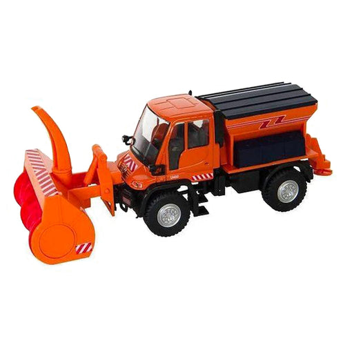 Spalaneve Ski Lift Unimog color Arancione per villaggio Natalizio