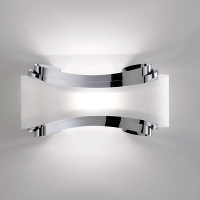Applique moderno Selene illuminazione IONICA 1069 025 002 011 R7s LED metallo vetro biemissione lampada parete