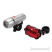 Luci per biciclette illuminazione con 5 LED Silverline 2 pz Silverline