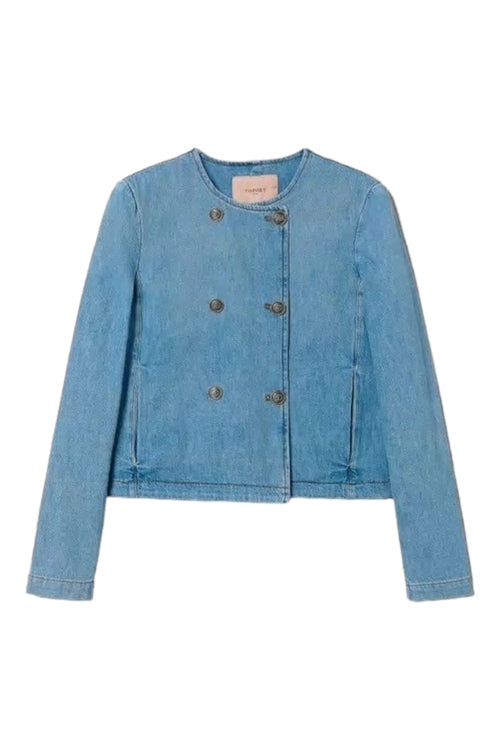 Twin-set Giacconi Denim chiaro da donna