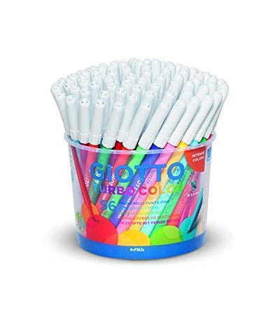 Giotto, Pennarelli Turbo Color Punta Fine, Confezione da 96 Pezzi