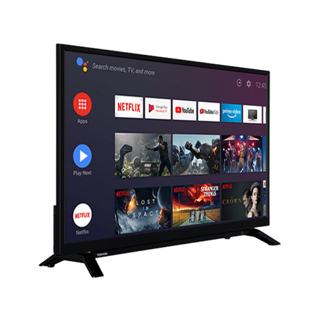 Televisore Toshiba 32la2063dg Android TV - Display 32 pollici Led - 1920x1080 FULL HD - Smart Tv - Netflix - DVB T2/C/S2 - 3x HDMI , 2x Usb, Lan, Wifi - Nero