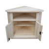 MOBILI 2G - PORTA TV ANGOLARE IN LEGNO CLASSICO 2 PORTE GREZZO L.73 X 73 H.86 (927)