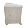 MOBILI 2G - PORTA TV ANGOLARE IN LEGNO CLASSICO 2 PORTE GREZZO L.73 X 73 H.86 (927)