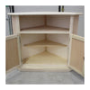 MOBILI 2G - PORTA TV ANGOLARE IN LEGNO CLASSICO 2 PORTE GREZZO L.73 X 73 H.86 (927)