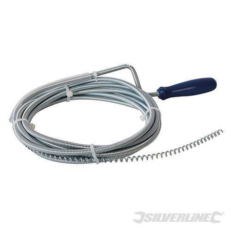 Sonda a spirale per pulizia tubi con impugnatura in plastica 3m Silverline - Eternal Brico