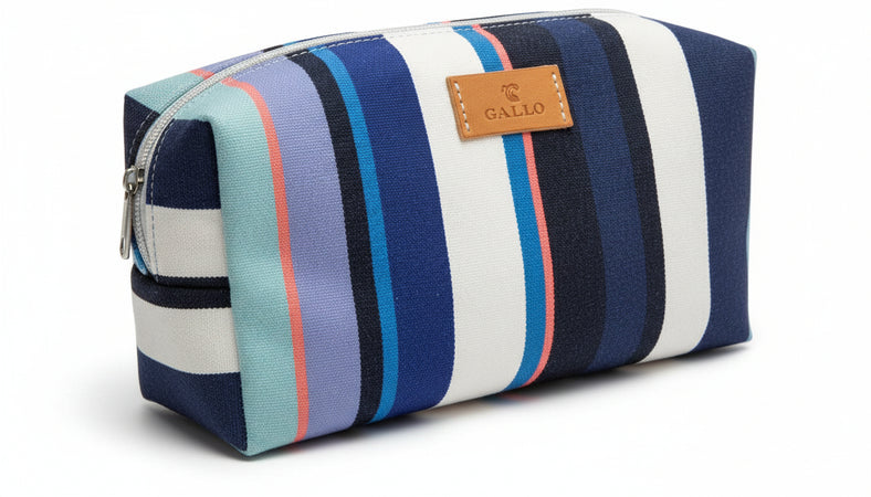 Gallo Pochette bauletto unisex poliestere blu righe multicolor