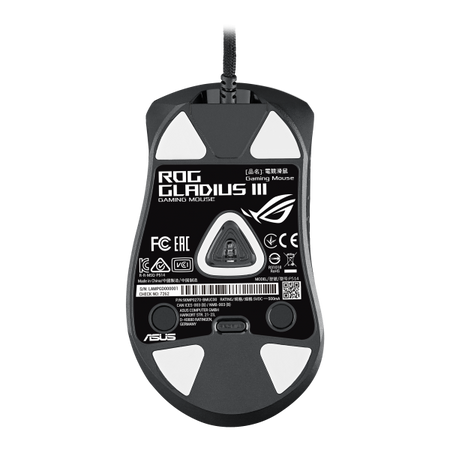 Asus ROG Gladius III RGB e' un mouse con sensore ottico, 19000 DPI e 6 tasti programmabili