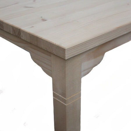 MOBILI 2G - Tavolino Bar alto quadrato Legno abete grezzo 55x55x105 (6090)