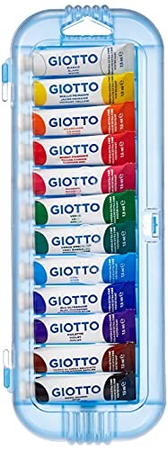 Giotto, Tempera Extra Fine, Astuccio Da 12 Tempere In Tubetto