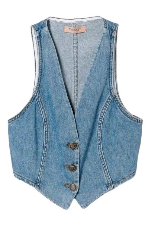 Twin-set Giacche Denim chiaro da donna