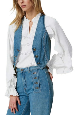 Twin-set Giacche Denim chiaro da donna