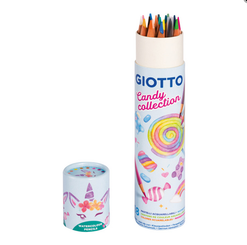 Giotto,Candy collection, 18 pastelli acquerellabili