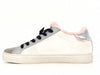 CRIME LONDON Sneakers donna in pelle bianca con imbottitura LOW TOP ESSENTIALS