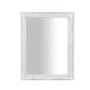 Biscottini Specchiera da appendere verticale/orizzontale L36,5xPR4xH47 cm finitura bianca anticata con rifiniture in oro