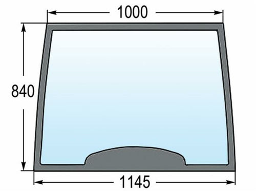 Parabrezza fisso adattabile adattabile al riferimento originale CNH 82000296