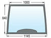 Parabrezza fisso adattabile adattabile al riferimento originale CNH 82000296