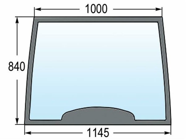Parabrezza fisso adattabile adattabile al riferimento originale CNH 82000296