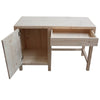 MOBILI 2G - SCRIVANIA PORTA FRIGO IN LEGNO MASSELLO ABETE GREZZO L.120 P.55 H.80 (3310)