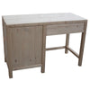 MOBILI 2G - SCRIVANIA PORTA FRIGO IN LEGNO MASSELLO ABETE GREZZO L.120 P.55 H.80 (3310)