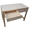 MOBILI 2G - SCRIVANIA 2 CASSETTI IN LEGNO MASSELLO ABETE GREZZO L.110 P.55 H.80 (3319)