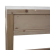 MOBILI 2G - SCRIVANIA 2 CASSETTI IN LEGNO MASSELLO ABETE GREZZO L.110 P.55 H.80 (3319)