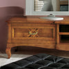 Porta tv classico 2 cassetti intarsio Legno bassano 200x55x52
